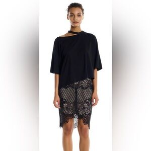 Kendall + Kylie Scallop Lace Pencil Skirt size small NWT